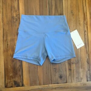 Lululemon Align High-Rise Bike Shorts 4” Blue Size 8